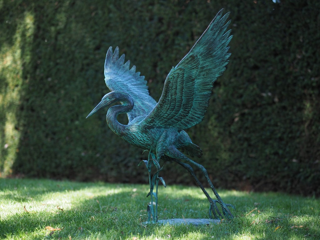 Bronzen kraanvogels