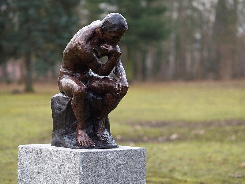Bronzen beeld rodin