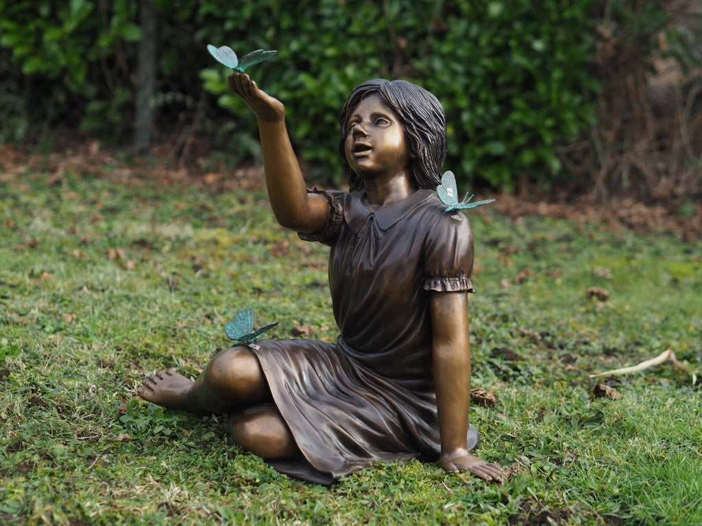 Bronzen beelden kind