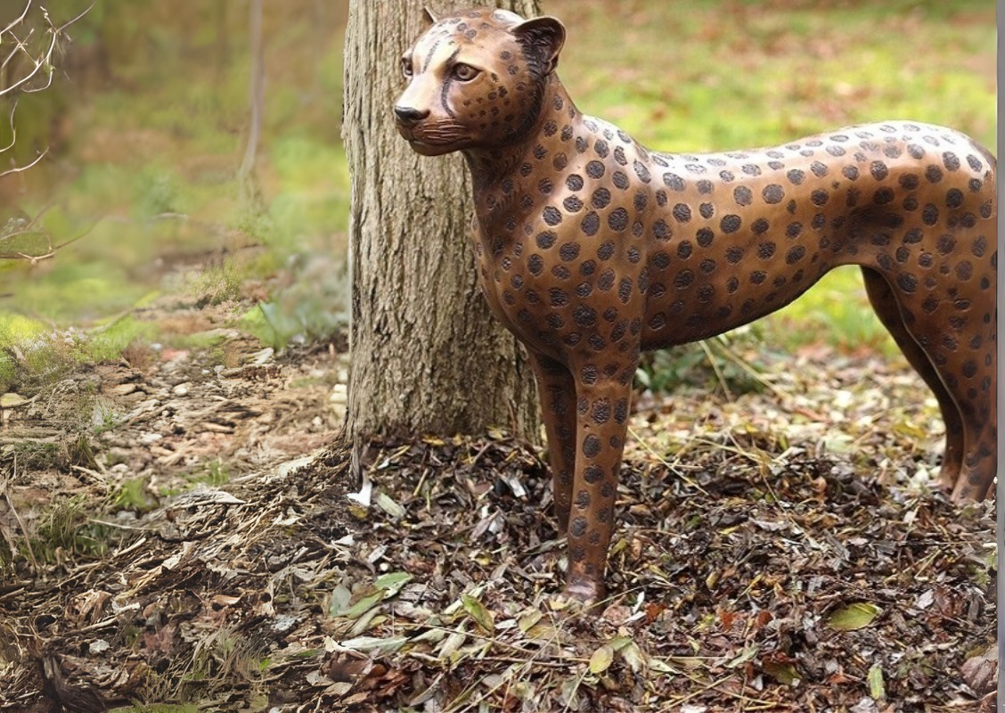 Bronze cheetah