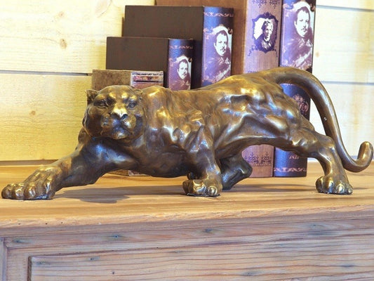 Bronzen beeld jaguar
