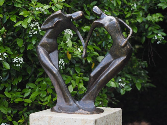 Bronzen beeld hart