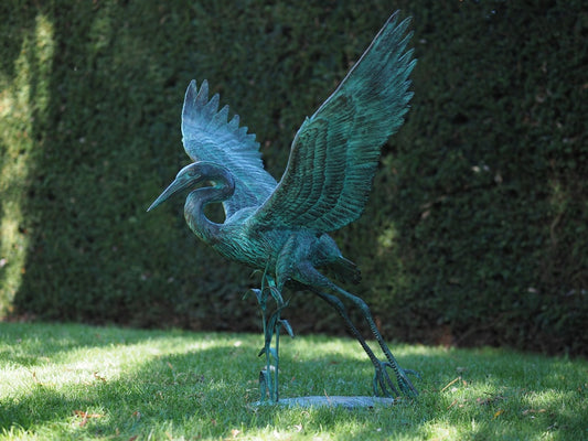 Bronzen kraanvogels