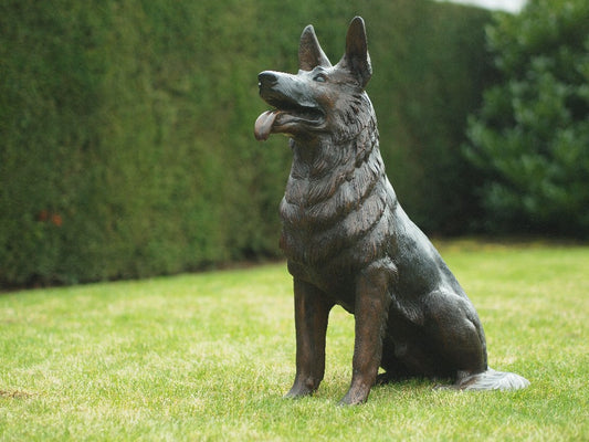 Bronzen beeld herder