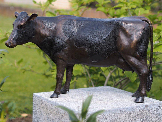 Bronzen koeien beeld