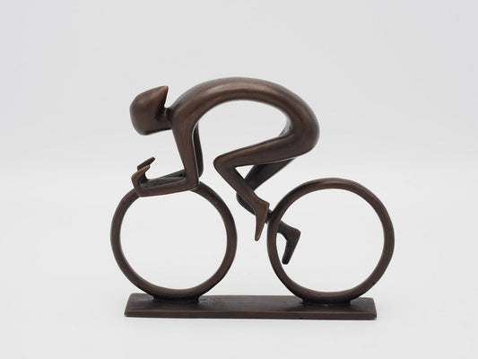 Bronzen beeld wielrenner