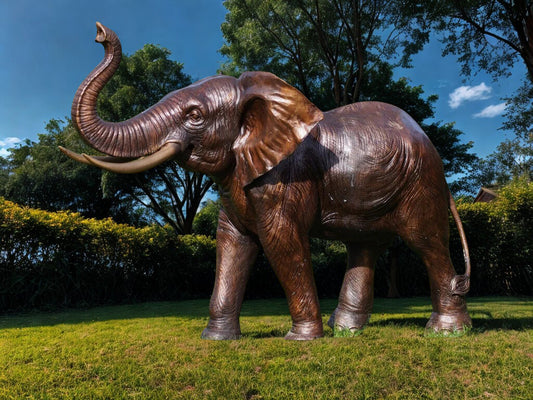 Grote bronzen olifant