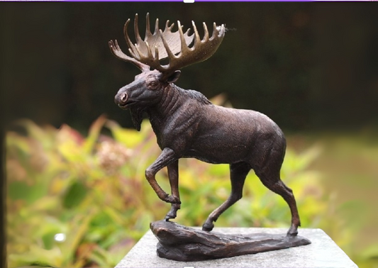 Bronzen beeld eland