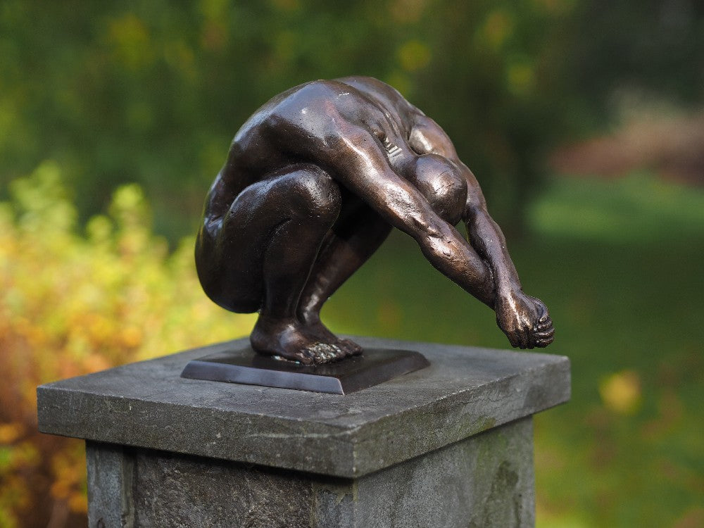 Bronzen beeld duiker - GardenArts