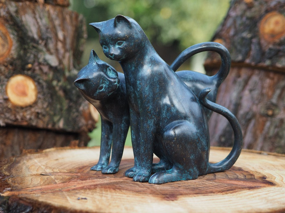 Bronzen Beelden Van Katten - GardenArts