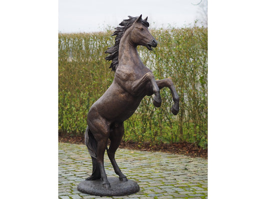 Brons Paarden Beeld Groot - GardenArts