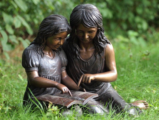 Bronzen Beeld Moeder en Dochter - GardenArts